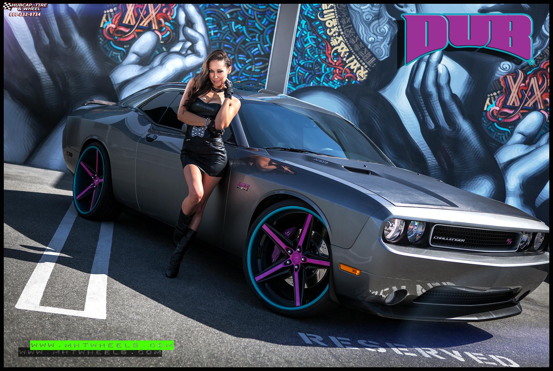 vehicle gallery/dodge challenger dub x 63 24X9  Custom wheels and rims